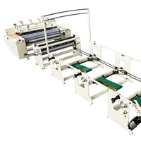 Rebobinadora de rollos jumbo de papel higiénico con control PLC, corte automático de alta velocidad y sellado sincrónico por pulverización de pegamento