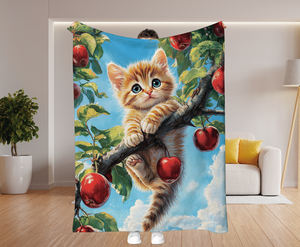 ผ้าห่มขนแกะพิมพ์ลายพิมพ์ซับลิเมชันผ้าสักหลาดพิมพ์ข้อความรูปสัตว์สุนัขตามสั่งได้ตามต้องการ - Product Image 6