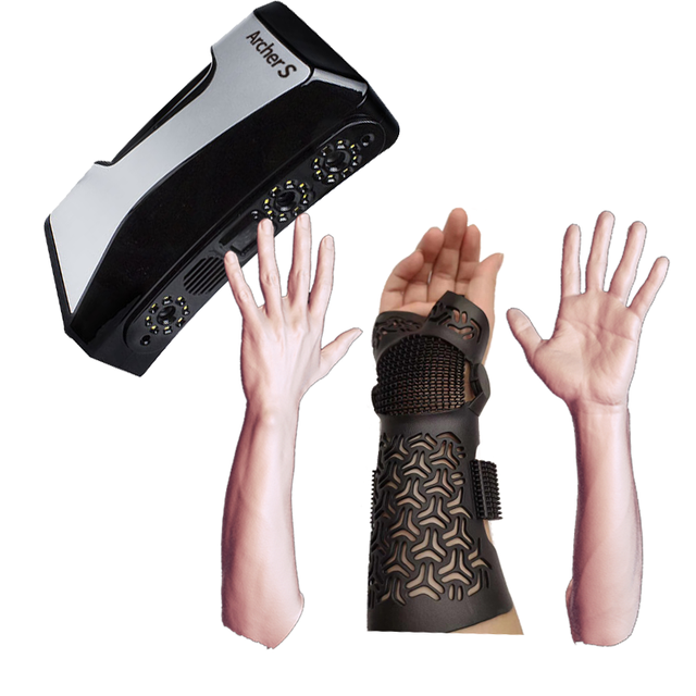 Handheld 3D Scanner Body Scan for Orthosis 3d Printing