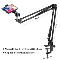 Studio de photographie vidéo Smartphone caméra Photo prise de vue Microphone enregistrement en direct flux diffusion Table support support de support
