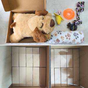 5 in 1 nuovo cucciolo accompagnano Kit di avviamento per alleviare l'ansia del battito cardiaco giocattoli di peluche cucciolo che masticano coperta morbida giocattolo - Product Image 3