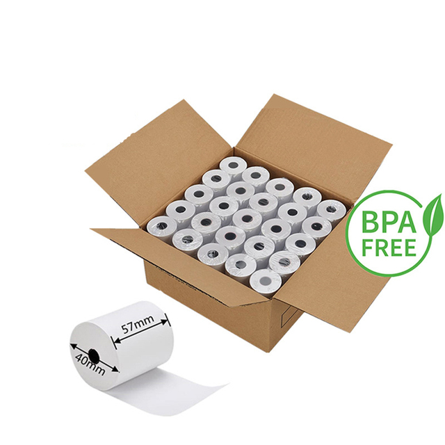 80x80mm Thermal Paper Roll 57x40mm Pos White Printing Cash Register Paper High Quality and Size