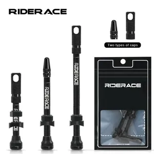 Valves <span class=keywords><strong>tubeless</strong></span> RIDERACE pour vélo, 45, 65, 85 mm, valves Presta pour cyclisme sur route, noyaux amovibles, <span class=keywords><strong>valve</strong></span> à air, 2 pièces/ensemble pour <span class=keywords><strong>VTT</strong></span> - Product Image 1