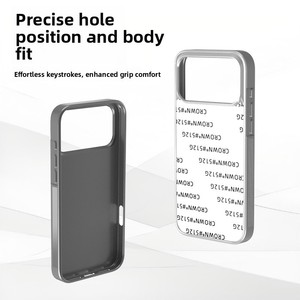 Custodia 2-in-1 magnetica elettroplaccata argento per sublimazione, con patch in pelle per trasferimento a caldo, cover posteriore protettiva personalizzabile fai da te - Product Image 2