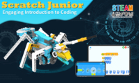 Kit de robótica STEM educativo 200 en 1, sistema de aprendizaje de programación Junior Scratch, robot de codificación perfecto para niños 6 +, regalo de cumpleaños