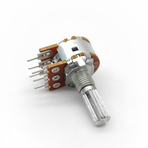 Prix usine OEM/ODM Commutateur Électronique 100K 500K Logarithmique 16mm Stéréo Cannelé Rotation Potentiomètre B503 - Product Image 2