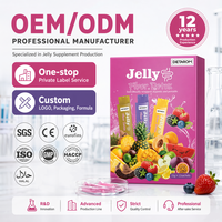 Complément alimentaire en gelée de fibres OEM ODM, bâtonnets de gelée de fibres, favorise le métabolisme, détoxifie, améliore le transit intestinal, soutient la perte de poids.