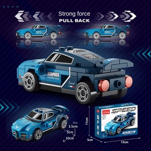 Wholesale Fashionable Trendy Children's Educational Ornaments Car Model Four-grid Huili Sports Building <strong>Blocks</strong> Gift 1:32 ABS - Product Image 4