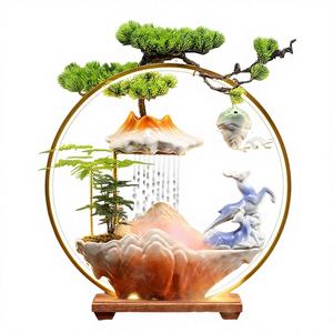 Quemador de Incienso de Resina con Luz LED y Diseño de Cascada de Reflujo, Estilo Arte Folclórico, Souvenir para el Hogar 2024 - Product Image 3