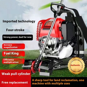 Débroussailleuse à dos thermique 4 temps haute puissance de qualité industrielle pour le désherbage agricole et le travail de récolte, 24V - Product Image 5