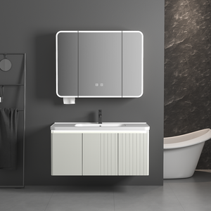 Meuble-lavabo contemporain en bois de chêne de haute qualité - Product Image 2