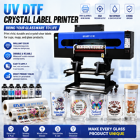 Imprimante UV DTF 60 cm, étiquettes en cristal industrielles, impression personnalisée de décoration, imprimante UV DTF