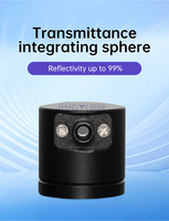 JY-FFIOS10 10mm Transmittance Integrating Sphere 99% PTFE 200-2500nm SMA905 Port for Solid Powder Haze Laser Power Measurement