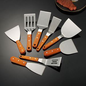 Stainless Steel Teppanyaki Cooking Western Pizza Hand Grasping Pie Pressure Spatula Raw Pancake Tool - Product Image 2