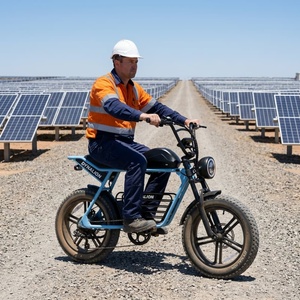 Moped Elétrico de Longo Alcance com <span class=keywords><strong>Motor</strong></span> Sem Escovas na Cor Branca, Pneus Largos de 20 Polegadas, Ciclo de Inspeção para Manutenção de Fazendas Solares - Product Image 5