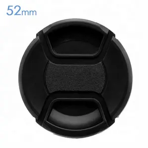 52mm Front Lens Centre Center Pinch Snap-On Hood Cap Cover For DSLR SLR Cameras