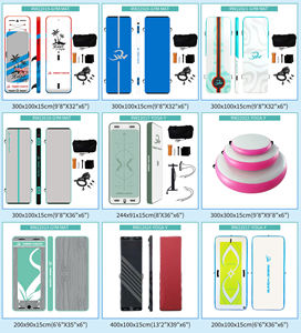 เสื่อเป่าลมสำหรับเล่นยิมนาสติกกายกรรมเสื่อปูพื้นขนาด3ม. 4ม. 6ม. - Product Image 6