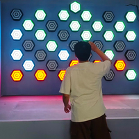 Dalles de projection interactives pour sol, jeux muraux LED pour enfants, jeux d'intérieur en métal 35x35cm, fabriquées en Chine