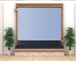 OEM Precio de fábrica PVC Blanco 75-150 pulgadas Electronic Floor Rising Proyector Pantalla Motorizada Home Theater - Product Image 3