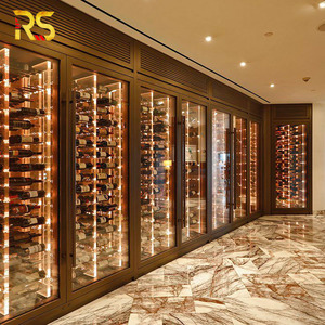 Cave à vin professionnelle à température contrôlée avec éclairage LED, meuble de bar et de rangement moderne Rs229 Wine - Product Image 4