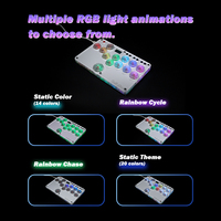 Mini Hitbox 2.0 WASD SOCD, stick de combat, contrôleur de jeu avec éclairage LED SallyBox pour PC/PS3/PS4/PS5/XBOX/Switch/Android