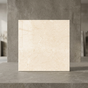 กระเบื้องพอร์ซเลนขัดเงาเกรด A รุ่น Marfil Crema ขนาด 600x600 มม. ลายหินอ่อนสีเบจ สำหรับปูพื้น ขนาด 60x60 ซม. - Product Image 1