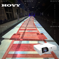 Projecteur de sol interactif 3D pour extérieur, écran LCD, connectivité, équipement publicitaire portable pour AR sur site