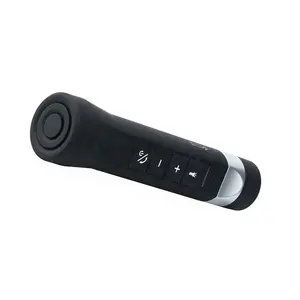 Aukelly Multi-function microphone speaker led flashlight USB rechargeable,bike mount holder power bank flashlight