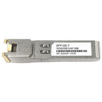 Módulo SFP de Cobre SFP-GE-T de Alta Calidad, 100m, 10/100/1000 Base, Transceptor de Fibra Óptica para Red Inalámbrica LAN RJ45, Alimentación CC 12V