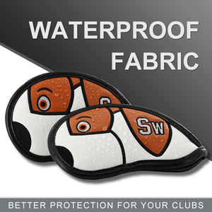 Juego de Fundas para Palos de Golf Impermeables Estilo Dibujos Animados con Cubiertas de Cuero PU Personalizables para Hierros, Madera y Putter - Product Image 5