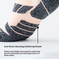 Chaussettes de sport professionnelles en coton peigné sans couture, avec dos en tissu éponge, design mi-mollet épaissi ; Chaussettes à séchage rapide pour hommes/femmes