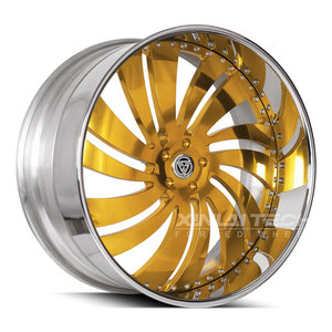 ล้อฟอร์จโครเมียมสั่งทำพิเศษ XINLAI ขนาด 17-26 นิ้ว 5x112 5x120 ขอบเว้า สีทองดำ สำหรับรถ SUV และรถยนต์นั่งส่วนบุคคล - Product Image 3