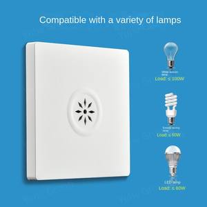 Panel Táctil Inteligente de Alta Potencia 86, Interruptor Acusto-Óptico de Dos Cables con Retardo, Control por Voz, Inducción, 240V/100V Máx., Material PC - Product Image 5