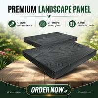 Outdoor Hand-molded PU Timber Deck Board Natural Wood Texture Flame-retardant Weather-resistant Eco-friendly Concealed Fixing