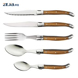 Meilleur ensemble de <span class=keywords><strong>couteaux</strong></span> à steak ensemble de 6 pièces en acier inoxydable couteau à steak <span class=keywords><strong>laguiole</strong></span> en bois d'olivier avec boîte-cadeau en bois - Product Image 6