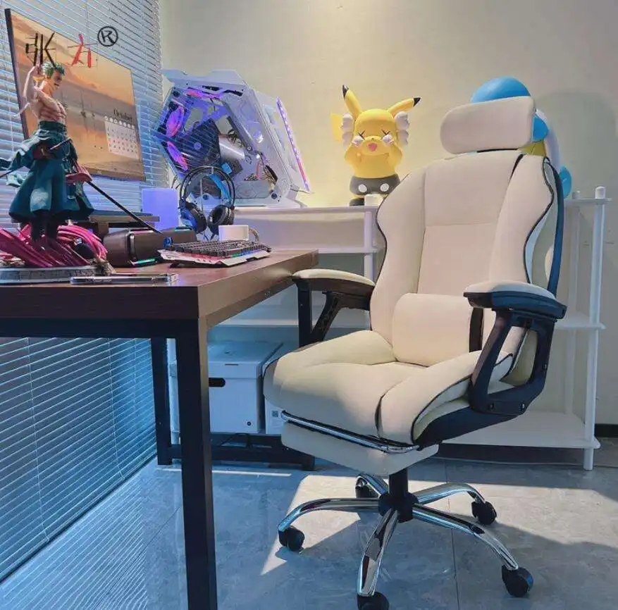 Oem Pvc disesuaikan Silla kursi putar Gaming ergonomis untuk komputer kursi Gamer nyaman kursi malas