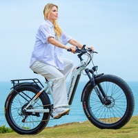 Vélo électrique de ville 26 pouces avec moteur puissant, batterie au lithium légère, vélo électrique assisté pour hommes et femmes, pour les trajets quotidiens