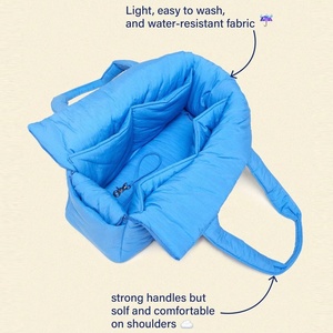 Tùy Chỉnh Trọng Lượng Nhẹ Puffy Bông Vật Nuôi Tàu Sân Bay Tote Mèo Con Chó Ví Mềm Vật Nuôi Du Lịch Túi Con Chó Nhỏ Tàu Sân Bay Nóc <span class=keywords><strong>Sherpa</strong></span> Vật Nuôi Tàu Sân Bay - Product Image 4