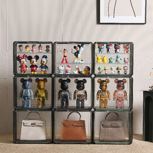 <span class=keywords><strong>Acrylic</strong></span> rõ ràng minh bạch garrage Kit tổ chức Lưu trữ trường hợp cho tủ quần áo với Stackable khổng lồ từ bộ sưu tập hiển thị hộp - Product Image 5