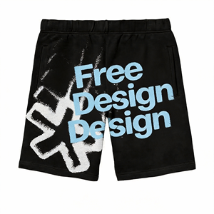 Camiseta sin mangas de punto con estampado de lavado ácido informal de verano para hombre, conjunto de pantalones cortos de algodón 100%, pantalones cortos de sudor con estampado personalizado - Product Image 3