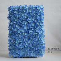 Bloemenwandpaneel Kunstmatige Wand Hydrangea Bloemenachtergrond 3D Zijden Hydrangea Rozen Bloempaneel voor Fotoachtergrond Huisfeest