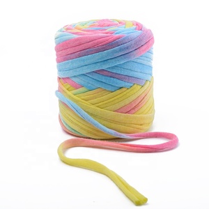 Campione gratuito spessa Super T Shirt filato di lana per tappeti cardati a mano tappeti buona Asia filato misto filato fantasia Super Wash poliestere - Product Image 4