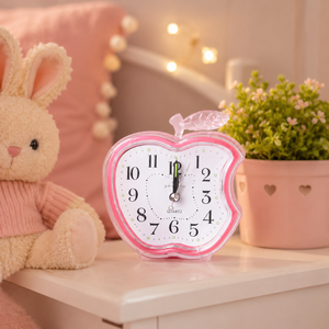 Reloj Despertador Creativo con Forma <span class=keywords><strong>de</strong></span> Manzana, Silencioso, Decoración <span class=keywords><strong>de</strong></span> Escritorio para Estudiantes y Niños, Regalo OEM - Product Image 5