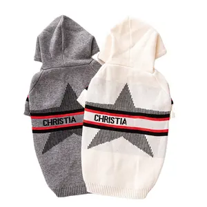 New Designer luxury Dog Hooded Sweater Winter Clothes Wholesale Pet Clothing Manufacturer CH3090
