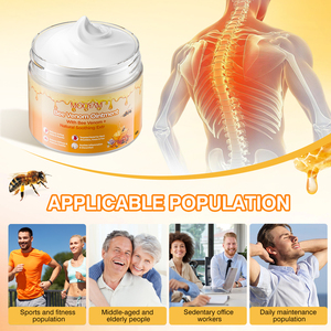 Crème de Soulagement Naturel des Douleurs Musculaires et Articulaires au Venin d'Abeille, Marque Privée OEM, 60g, pour Cou, Épaules, Genoux, Pieds – Vente en Gros - Product Image 5
