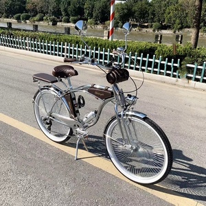 Vélo de ville rétro britannique CG avec électrodéposition en <span class=keywords><strong>acier</strong></span> blanc, 24/26 pouces, pour adultes, autre vélo - Product Image 4