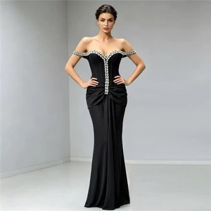 OEM Factory customed Sexy bending DressBodycon abito da sera da donna <span class=keywords><strong>con</strong></span> <span class=keywords><strong>spacco</strong></span> alto alla coscia per WeddingParty - Product Image 1