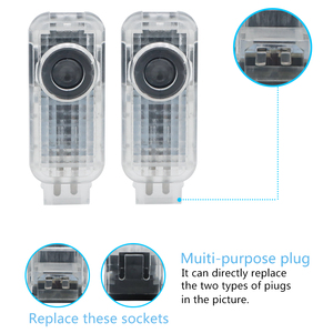 Feux d'accueil de porte de voiture à Led pour <span class=keywords><strong>Audi</strong></span> <span class=keywords><strong>A1</strong></span> A3 8P 8V A4 A5 A6 A7 A8 Q3 Q5 Q7 Q8 <span class=keywords><strong>Sline</strong></span> TT Logo Projector Ghost Shadow Lamp - Product Image 2