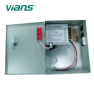 Caja de Metal de 60W, 12V, CC, conmutación, fuente de alimentación CCTV con batería de respaldo