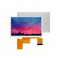 Layar Perangkat Pintar 4.3 Inci yang Dapat Disesuaikan, Modul LCD TFT IPS RGB 4.3" 800x480 800nit Kecerahan Tinggi untuk Peralatan Luar Ruangan